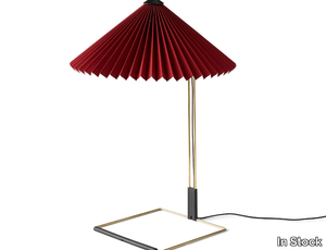 HAY - MATIN L OXIDE RED - LED cotton and brass table lamp _ In Stock