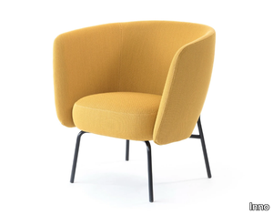 AURA BOLD - Fabric armchair with armrests _ Inno