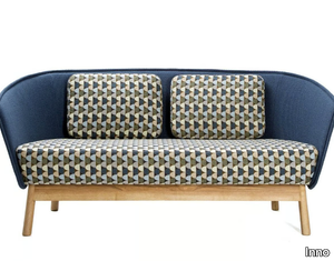 AURA WOOD - 2 seater fabric sofa _ Inno