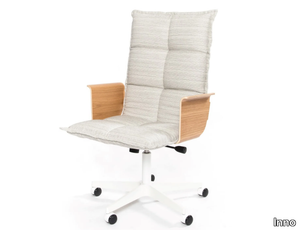 LAB MEETING ZXLB - Height-adjustable fabric office chair with armrests with 5-Spoke base _ Inno