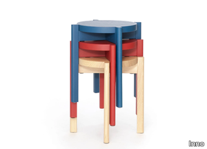 NAKU - Low wooden stool _ Inno