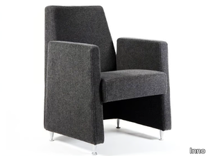 LOBBY - Upholstered easy chair with armrests _ Inno