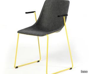 KOLA - Sled base chair with armrests _ Inno