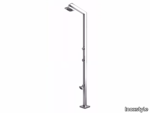 TECNO CUBE - Stainless steel outdoor shower _ Inoxstyle