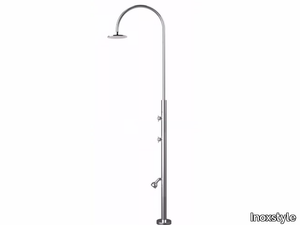 ARIA CYLINDER L BEAUTY - Stainless steel outdoor shower _ Inoxstyle