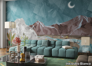 LUCKY LUKE - Washable landscape wallpaper _ Inkiostro Bianco