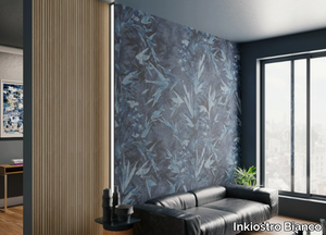 PAINTED LEAVES - Wallpaper with floral pattern _ Inkiostro Bianco