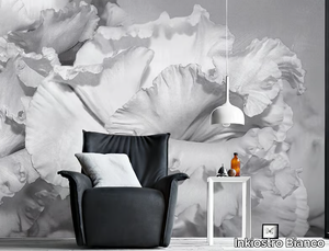 COROLLE - Panoramic wallpaper with floral pattern _ Inkiostro Bianco