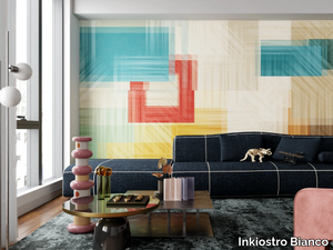 ZOOPIX - Geometric washable wallpaper _ Inkiostro Bianco