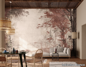 FORESTA UMBRA - Panoramic landscape glass-fibre wallpaper _ Inkiostro Bianco