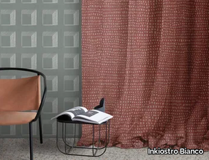 MOSAICO - Trevira® CS fabric for curtains _ Inkiostro Bianco