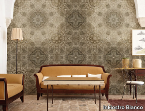 PERSIAN SAND - Geometric optical panoramic EQ Dekor glass-fibre wallpaper _ Inkiostro Bianco