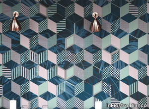 PIXY - Geometric optical wallpaper _ Inkiostro Bianco