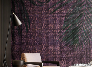 ANYA - Motif Tropical gold leaf wallpaper _ Instabilelab