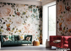 JARDIN - Wallpaper with floral pattern _ Instabilelab