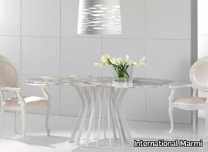 BAMBOO - Calacatta marble table _ International Marmi