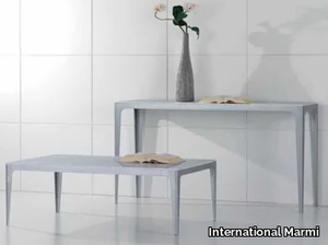 CARTESIO - Rectangular Carrara marble console table _ International Marmi