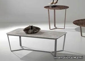 MAGOO - Rectangular marble coffee table _ International Marmi