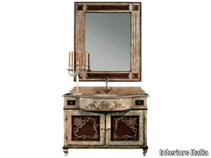 CB1640 - Single solid wood vanity unit with drawers and doors _ Interiors Italia