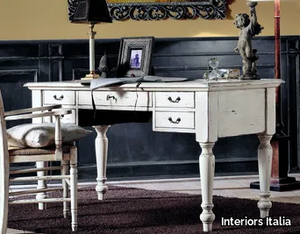 PR620 - Rectangular writing desk with drawers _ Interiors Italia