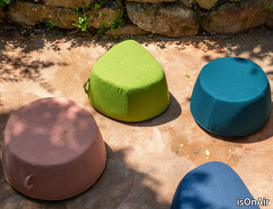 PAVÉ - Outdoor fabric pouf with removable lining _ isOnAir