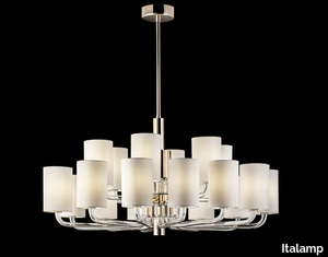 EGO - LED glass chandelier with Swarovski® Crystals _ Italamp