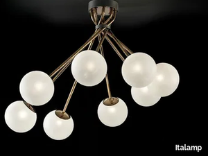 TEA 2392/PL - Blown glass and metal ceiling lamp _ Italamp