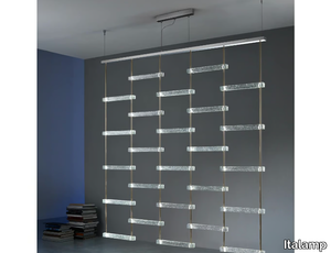 PIOLA - Glass pendant lamp / room divider _ Italamp