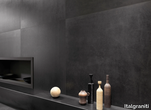 ICÔNE BLEU NOIR - Porcelain stoneware wall/floor tiles with stone effect _ Italgraniti