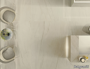 LUX EXPERIENCE CALACATTA MONT BLANC - Porcelain stoneware flooring with marble effect _ Italgraniti