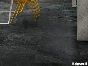 SHALE DARK - Porcelain stoneware wall/floor tiles with stone effect _ Italgraniti