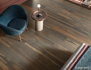 ALLURE NOCE BRUN - Porcelain stoneware wall/floor tiles with wood effect _ Italgraniti