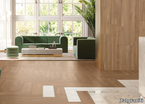 ALLURE OLMO AMBRÉ - Porcelain stoneware wall/floor tiles with wood effect _ Italgraniti