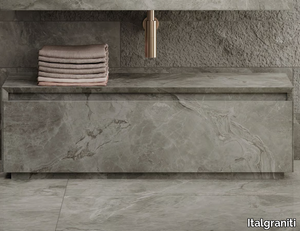 LOFTY - Low floorstanding porcelain stoneware bathroom cabinet _ Italgraniti