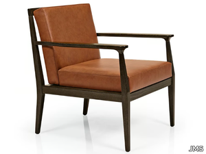 ANNIE M1104 - Upholstered wooden easy chair with armrests _ JMS