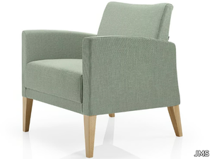 CASSIS - Fabric easy chair with armrests _ JMS