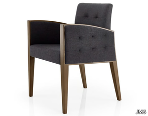 CASSIS - Tufted fabric chair with armrests _ JMS