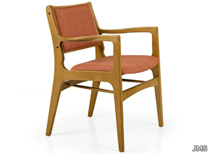 GEMMA M1084CUUPA - Upholstered wooden chair with armrests _ JMS