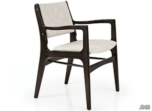 GEMMA M1082C - Wooden chair with armrests with integrated cushion _ JMS