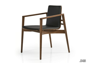 AVA M1168WU - Beech chair with armrests with integrated cushion _ JMS