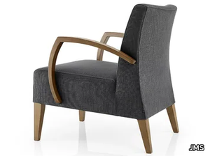 CASSIS - Fabric easy chair with armrests _ JMS