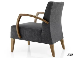 CASSIS - Fabric easy chair with armrests _ JMS