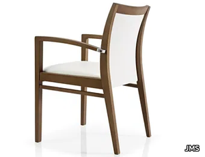 CASSIS - Fabric restaurant chair with armrests _ JMS