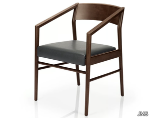 LEONOR M925C UW - Solid wood chair with armrests _ JMS