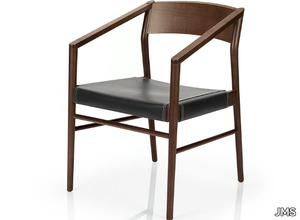 LEONOR M925C LW - Solid wood chair with armrests _ JMS