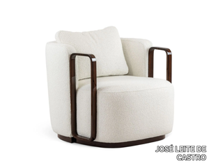 BOHO II - Fabric armchair with armrests _ JOSÉ LEITE DE CASTRO