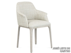 JORDAN - Upholstered fabric chair with armrests _ JOSÉ LEITE DE CASTRO