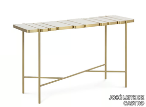 NIZA - Rectangular brass console table _ JOSÉ LEITE DE CASTRO