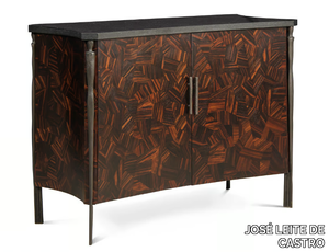 BRUCK - Ebony and marble sideboard with doors _ JOSÉ LEITE DE CASTRO