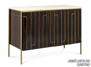 CUVRA - Ebony sideboard with Estremoz marble top _ JOSÉ LEITE DE CASTRO
